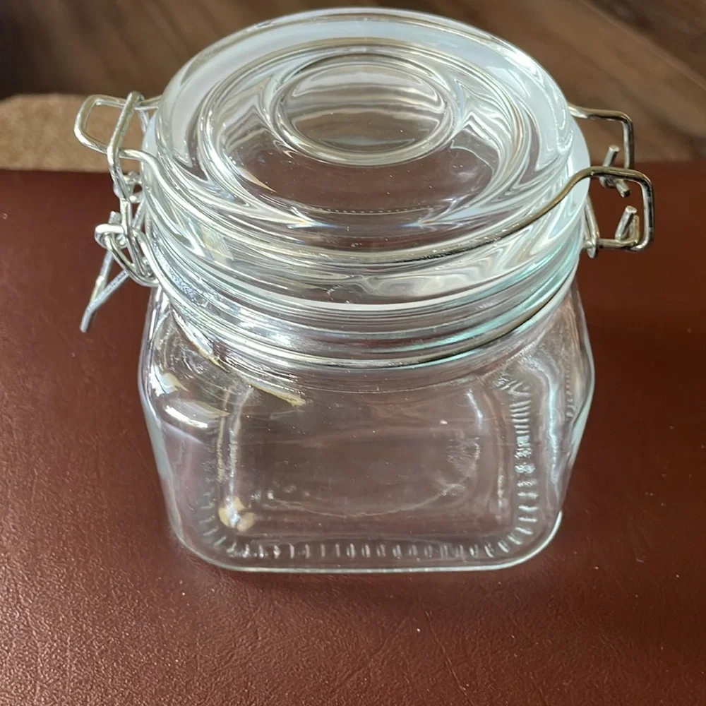 Hinged Lid Clamp Airtight Sealed Jar